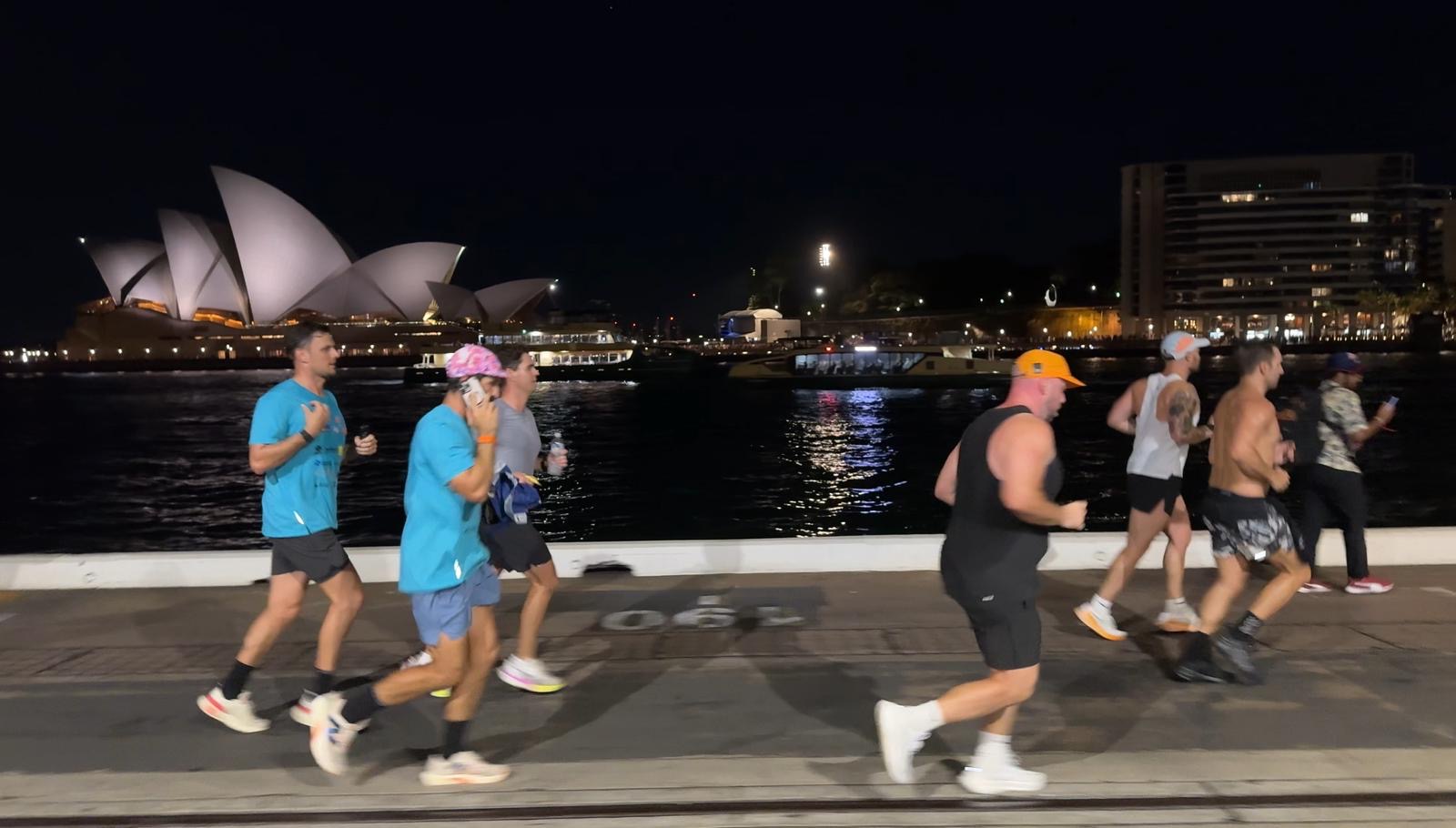 Running past Sydney Opera House