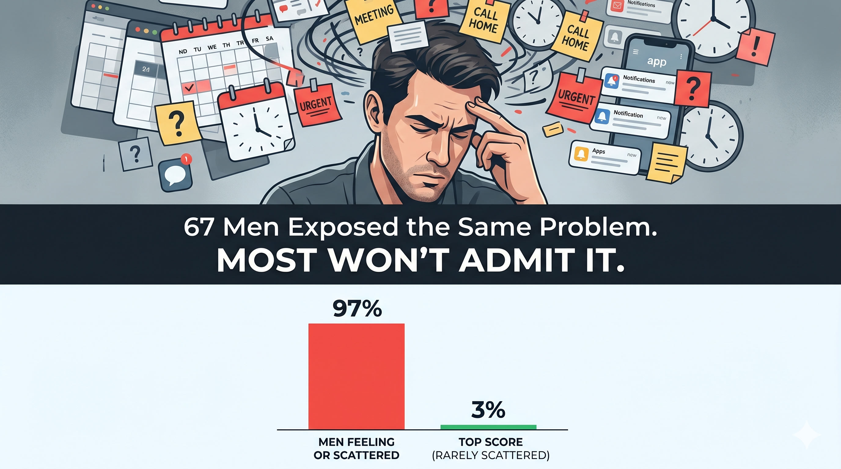 67 men exposed the same problem