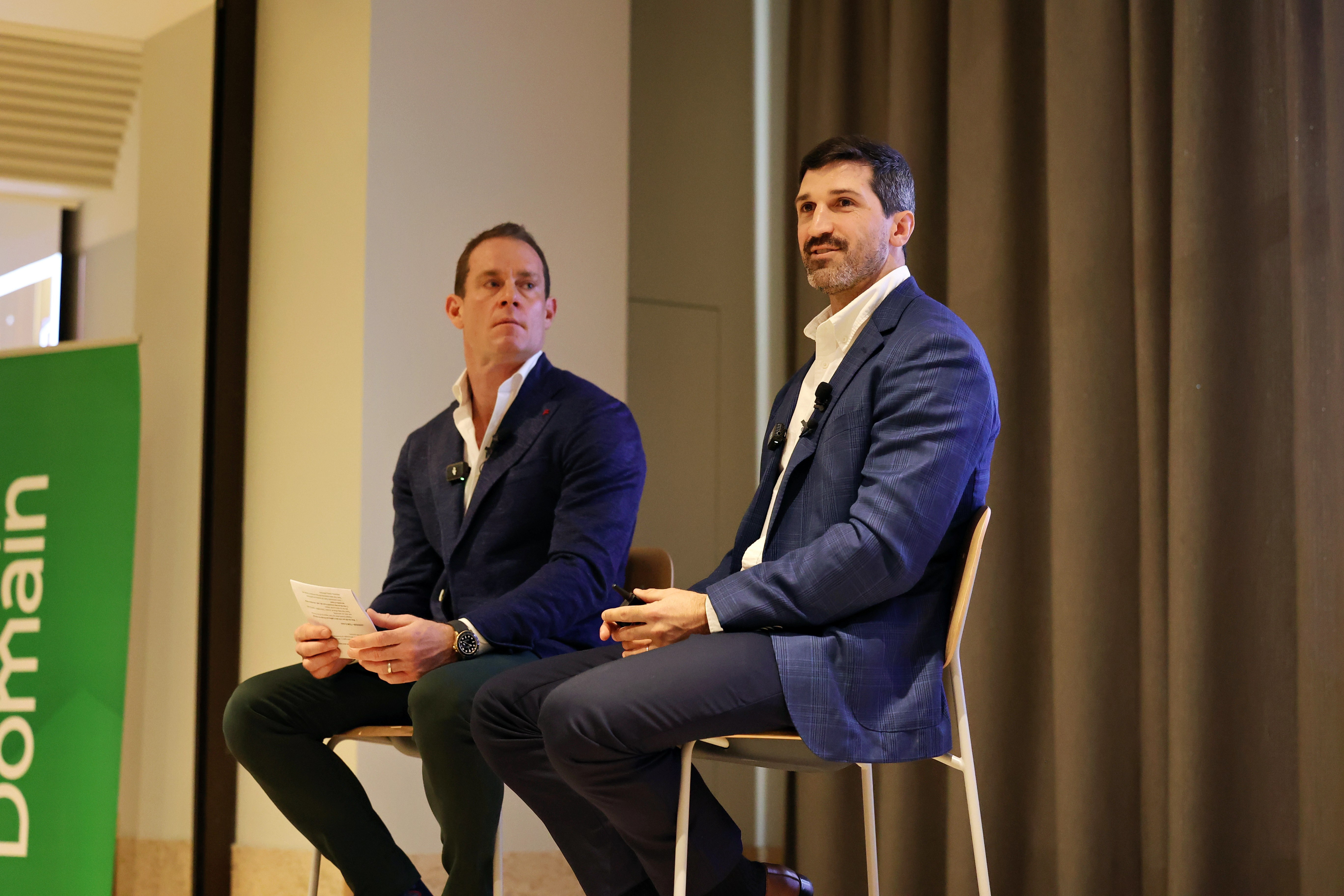 Lachlan Stuart and Matt Lancashire panel in Brisbane