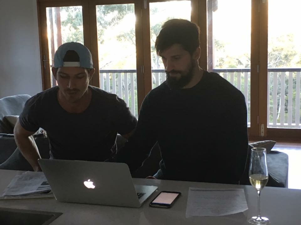 Lachlan Stuart mentoring and discussing personal development