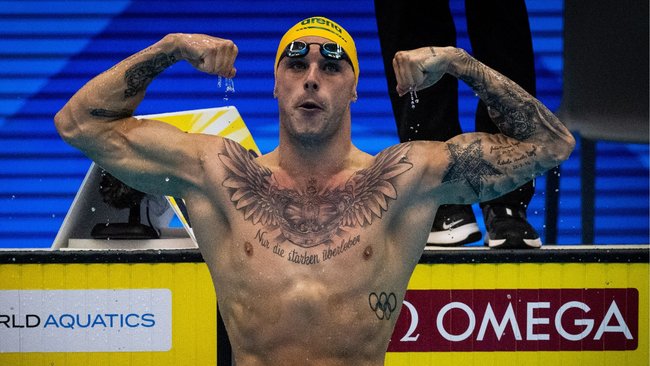 Kyle Chalmers, Olympic gold medallist swimmer discussing mental health and authenticity
